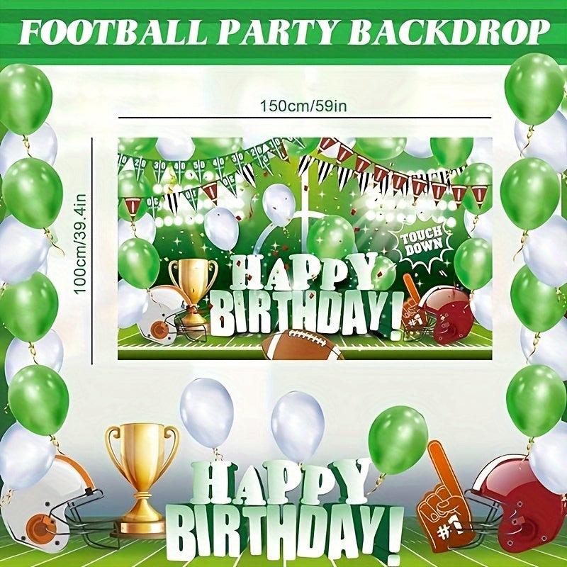 82pcs Football Birthday Party Decorations Football Theme Supplies