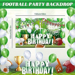 82pcs Football Birthday Party Decorations Football Theme Supplies