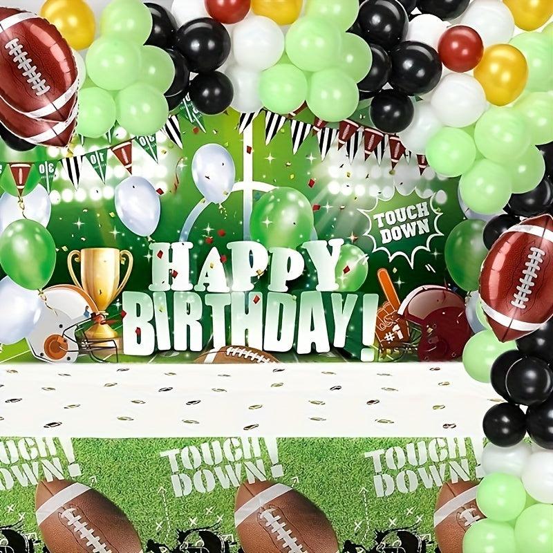 82pcs Football Birthday Party Decorations Football Theme Supplies