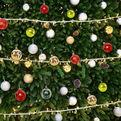 30pcs Shatterproof Christmas Ball Ornaments Glitter Balls