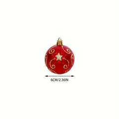 30pcs Shatterproof Christmas Ball Ornaments Glitter Balls