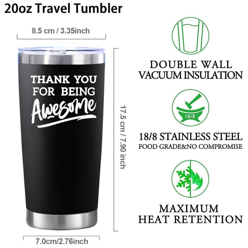 Insulated Coffee Tumbler with Lid for Coworkers