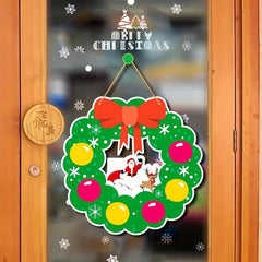 1pc Christmas Door Hanging Ornament Wall Holiday Party Arrangement Props