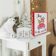 19.99 cm Artificial Wood Christmas Book Decoration