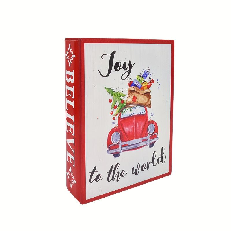 19.99 cm Artificial Wood Christmas Book Decoration