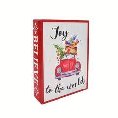 19.99 cm Artificial Wood Christmas Book Decoration