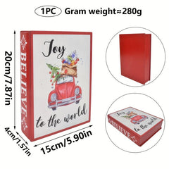 19.99 cm Artificial Wood Christmas Book Decoration