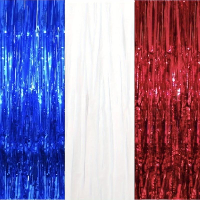 3pcs Red Tassel Rain Curtain Decoration Background for Party Photo Booth Props