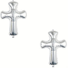 2pcs Cross Aluminum Film Balloon Scene Decoration