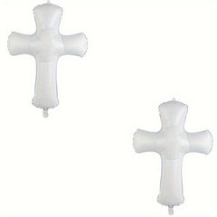 2pcs Cross Aluminum Film Balloon Scene Decoration