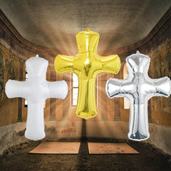 2pcs Cross Aluminum Film Balloon Scene Decoration