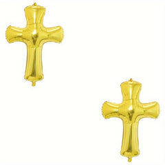 2pcs Cross Aluminum Film Balloon Scene Decoration