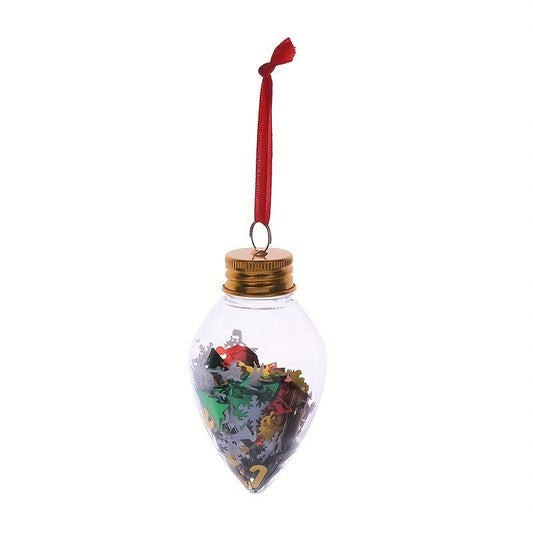 Christmas Water Drop Ornaments DIY Glitter Sequin Decorations