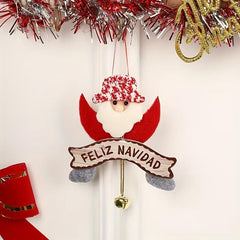 Christmas Pendant Santa Reindeer Decoration for Family Party