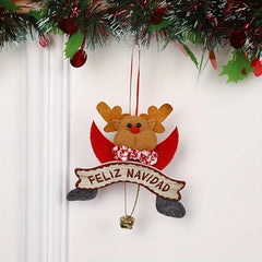 Christmas Pendant Santa Reindeer Decoration for Family Party