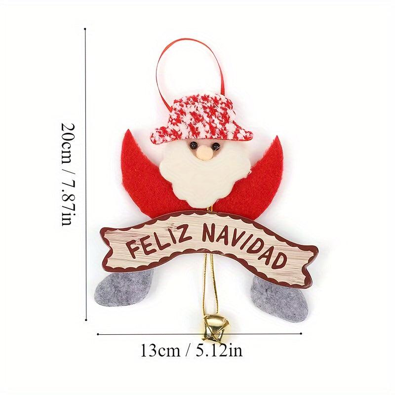 Christmas Pendant Santa Reindeer Decoration for Family Party