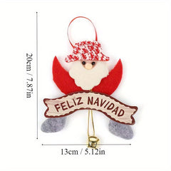 Christmas Pendant Santa Reindeer Decoration for Family Party