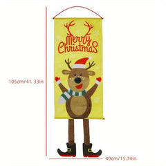 Christmas Flag Hanging Decorations for Malls and Bars