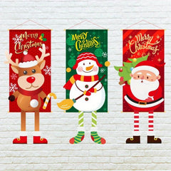 Christmas Flag Hanging Decorations for Malls and Bars
