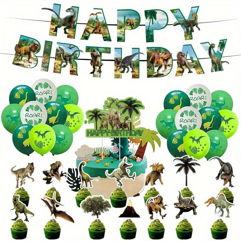 Dinosaur Birthday Party Decor Set