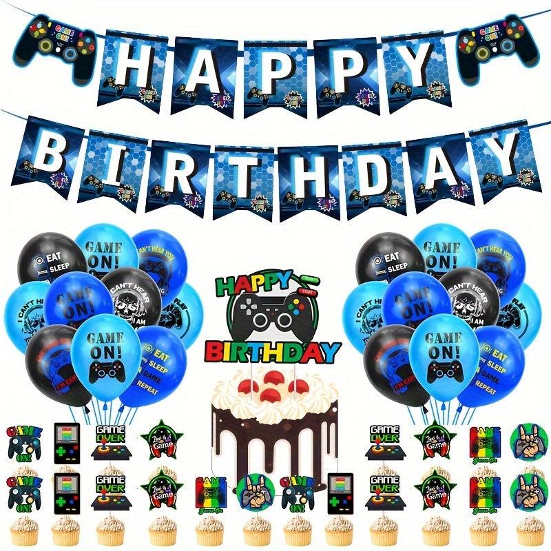Gamepad Theme Birthday Party Balloon Set