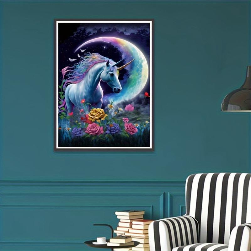 Unicorn Pattern Canvas Painting Poster for Home Wall Decoration