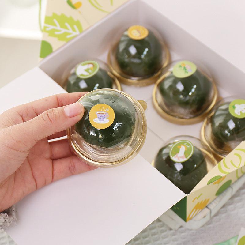 200pcs Green Baking Decoration Stickers Dessert Toast Cake Cookie Stickers