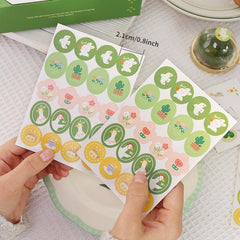 200pcs Green Baking Decoration Stickers Dessert Toast Cake Cookie Stickers