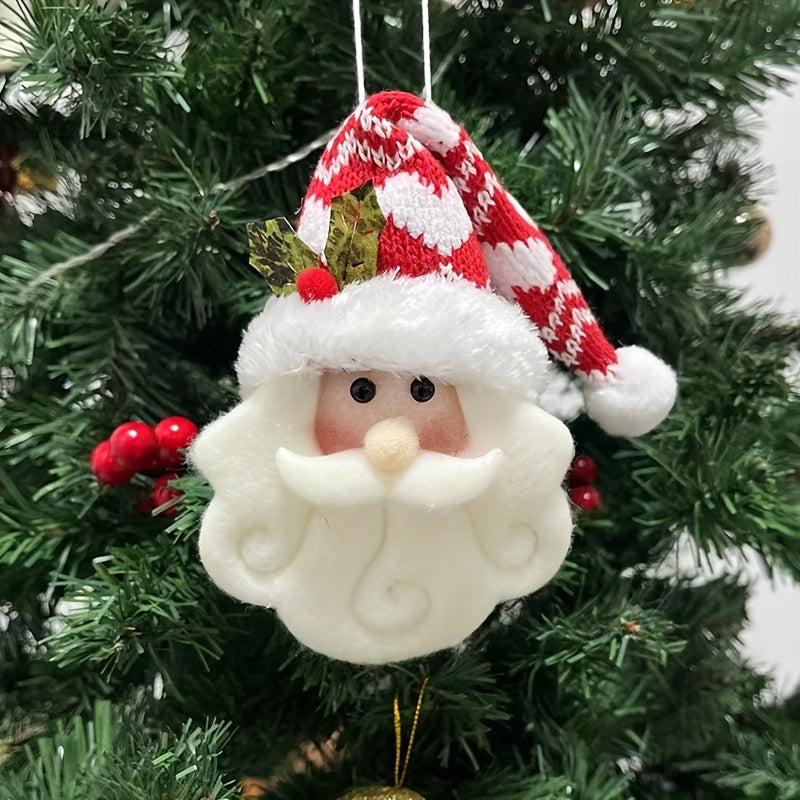 Knitted Santa Claus Ornaments Christmas Tree Decorations