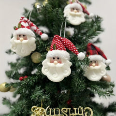 Knitted Santa Claus Ornaments Christmas Tree Decorations