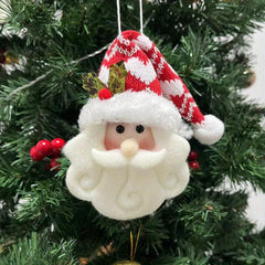 Knitted Santa Claus Ornaments Christmas Tree Decorations
