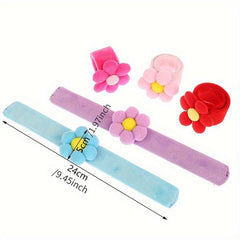 Macaron Colored Pop Ring Bracelet Hair Ring Wristband