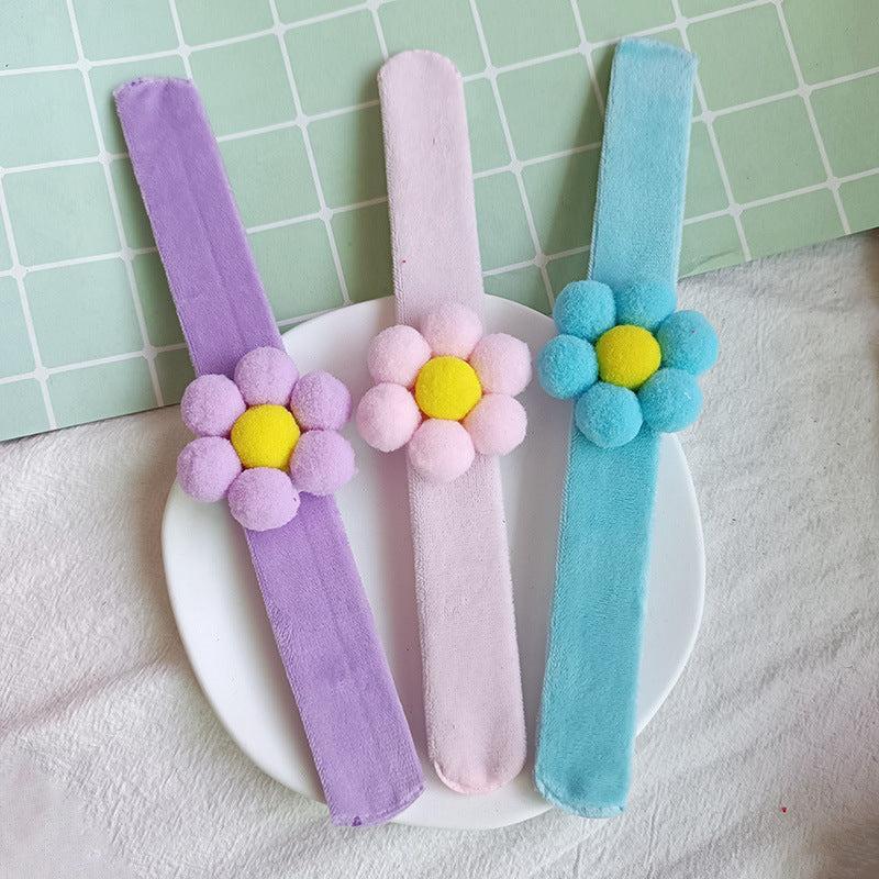 Macaron Colored Pop Ring Bracelet Hair Ring Wristband