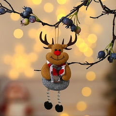 Christmas Hanging Ornaments Reindeer Decor Santa Snowman Elk Bear