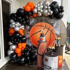 130pcs Orange Balloons Garland Arch Kit for Party Decoration