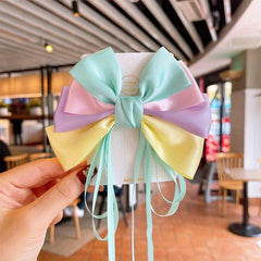 Colorful Hair Clips Kids Girls Bow Hair Clip Ribbon Children's Party Performance