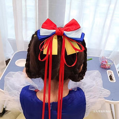 Colorful Hair Clips Kids Girls Bow Hair Clip Ribbon Children's Party Performance