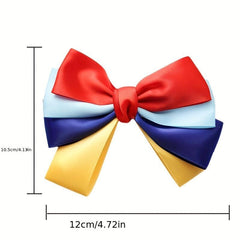 Colorful Hair Clips Kids Girls Bow Hair Clip Ribbon Children's Party Performance