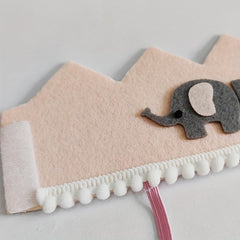 Elephant 1st Birthday Crown Party Hat for Photo Props