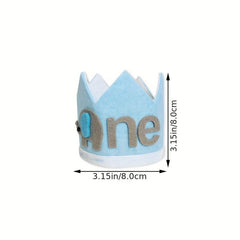 Elephant 1st Birthday Crown Party Hat for Photo Props