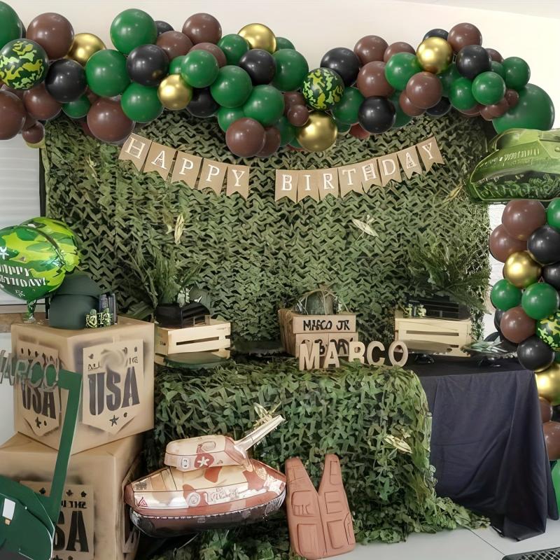 Military Soldier Theme Balloon Arch 113pcs