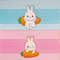 5pcs Rabbit Cake Decoration Inserts Music Cartridge Stickers