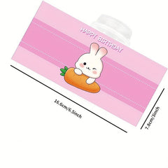 5pcs Rabbit Cake Decoration Inserts Music Cartridge Stickers