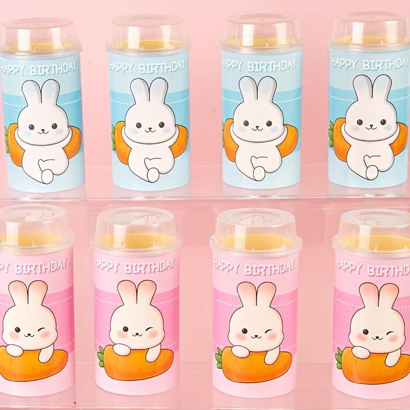 5pcs Rabbit Cake Decoration Inserts Music Cartridge Stickers