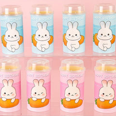 5pcs Rabbit Cake Decoration Inserts Music Cartridge Stickers