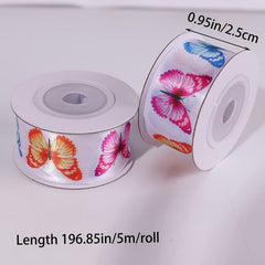 Colorful Bow Gift Wrapping Satin Ribbon 5m Roll