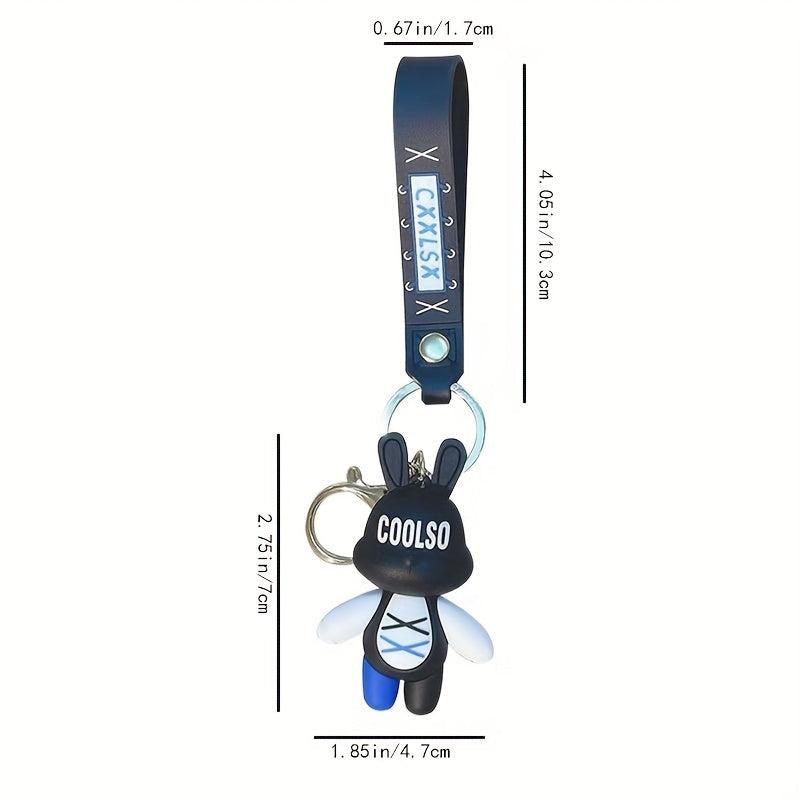 Cute Rabbit Keychain Hanging Rope Binding Backpack Pendant Gift