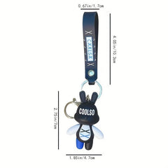 Cute Rabbit Keychain Hanging Rope Binding Backpack Pendant Gift