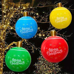 4pcs Christmas Inflatable Snowball Lantern Ball Decoration Set