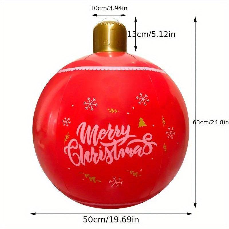 4pcs Christmas Inflatable Snowball Lantern Ball Decoration Set